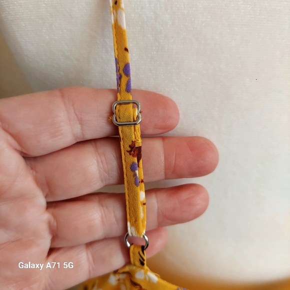 Ann Taylor Sunflower Yellow  Print Camisole Blouse Top Sz M - Picture 13 of 15